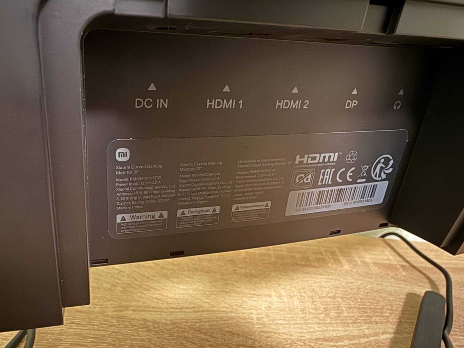 Монітор ігровий Xiaomi Mi Curved Gaming Monitor 30