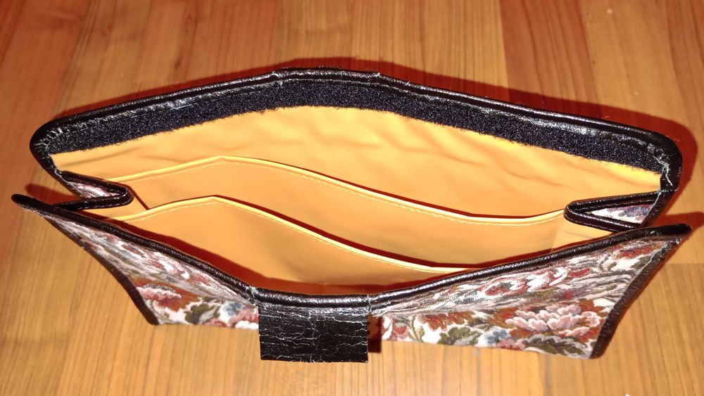 Saszetka Kosmetyczka Kopertówka 3 przegrody 29x19x7cm WzoryKwiaty NOWA