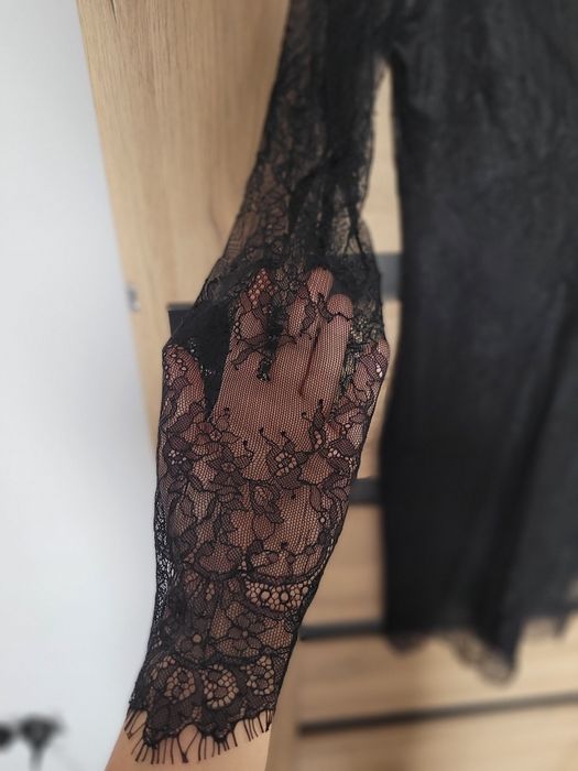 NOWA Koronkowa seksi mała czarna karnawał studniówka  HM