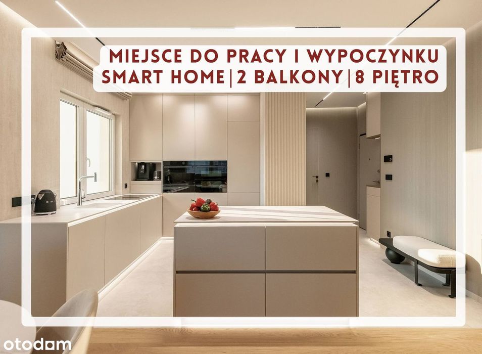 Całkowicie Nowy Apartament-3 pokoje-2 balkony-2 garaże-Smart Home