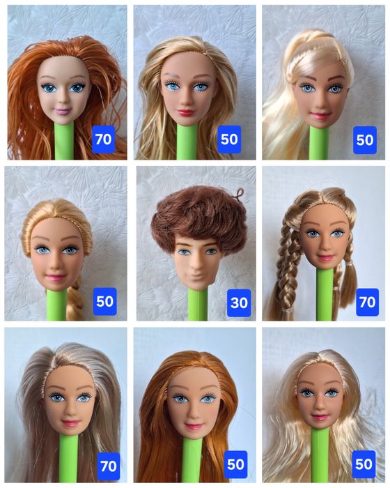 Голова Барбі, Кен, Дефа Люсі, Defa, Barbie для гібридизації, всі нові