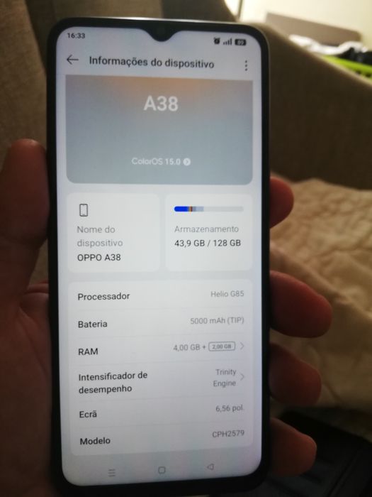 Smartphone OPPO a38 4/128gb