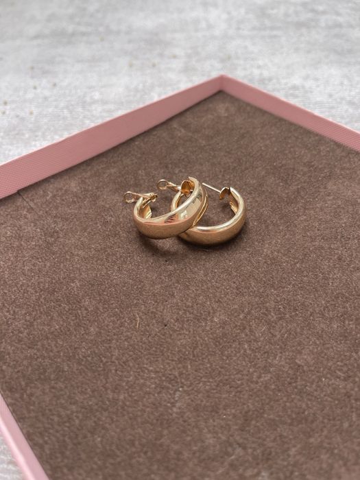 Zestaw 3 kolczyków w kolorze złotym duże w trendach