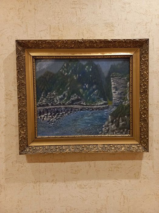 Stara pozłacana rama do obrazu 54x47x3 cm