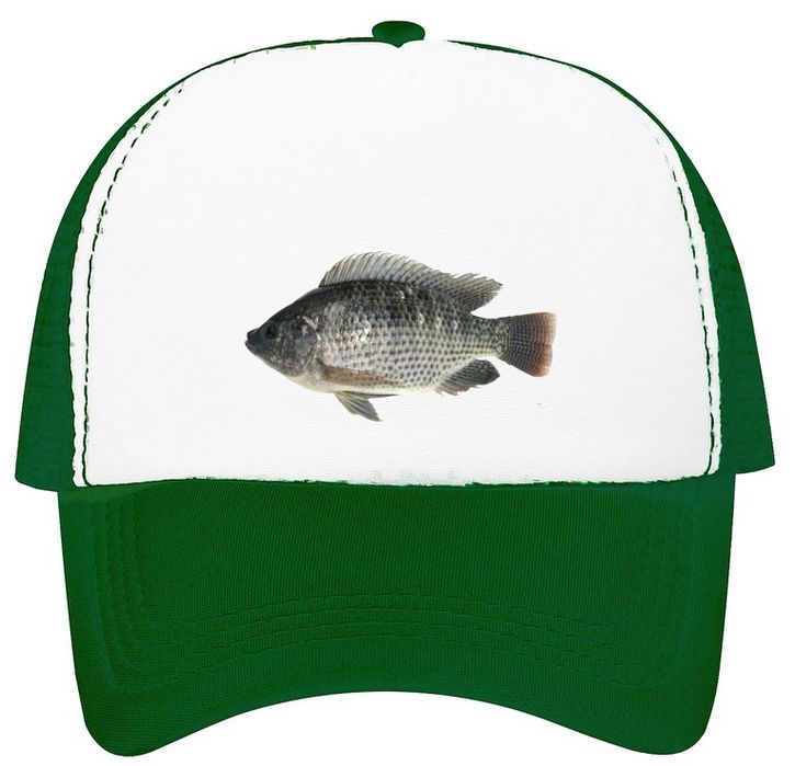 czapka z daszkiem z siatką regulowana  ryba czapka wędkarza prezent