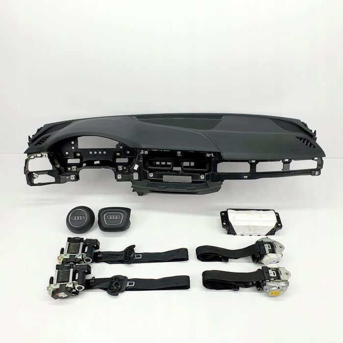AUDI A4 B9 DESKA ROZDZIELCZA KONSOLA KOKPIT PULPIT PODUSZKI AIRBAG AIR BAG PASY KIT SET