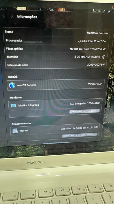 MacBook A1342 – 13" (Meados de 2010) – Funcionando perfeitamente