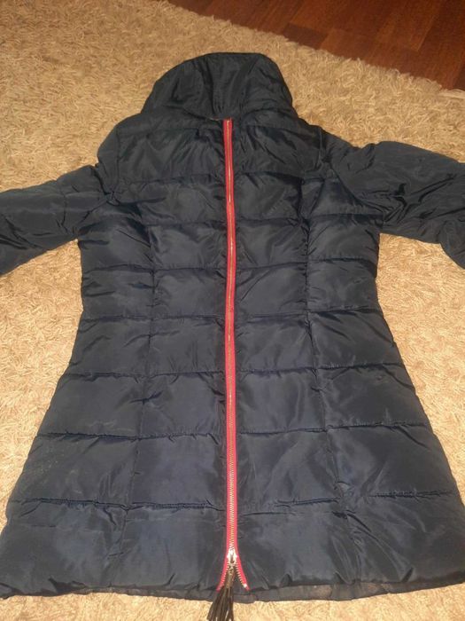 Kurtka zimowa pikowana granat S