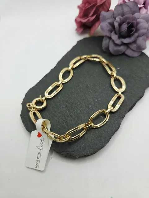Złota Bransoletka Próba 585 14k Długość 19,5cm