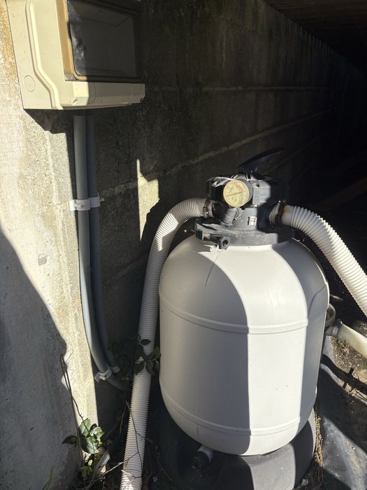 Piscina GRE imitação de madeira