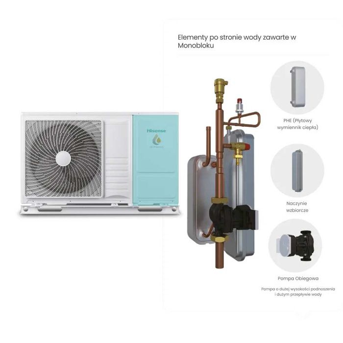 Pompa ciepła Hisense AHZ-080HCDS1 Hi-Therma Mono 8,0 kW