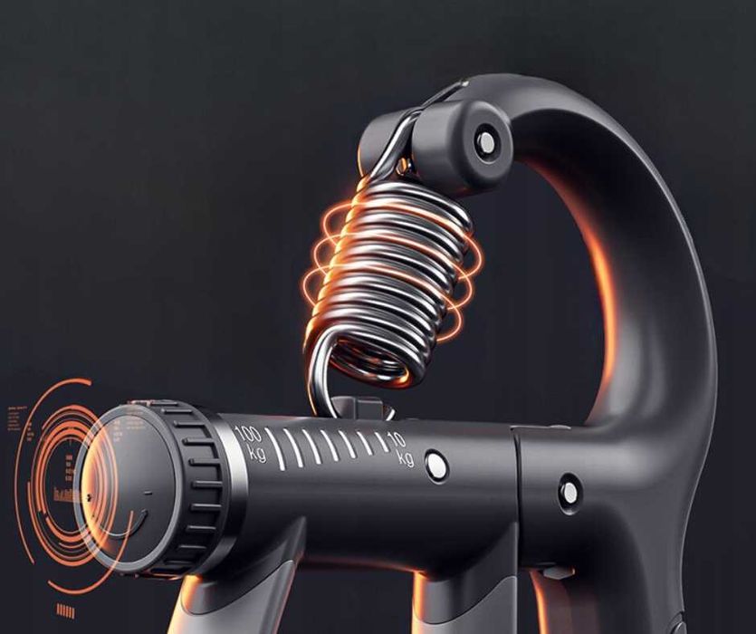 ŚCISKACZ DO RĄK Do Ćwiczeń MIĘŚNI DŁONI z Regulacją OPORU i Licznikiem