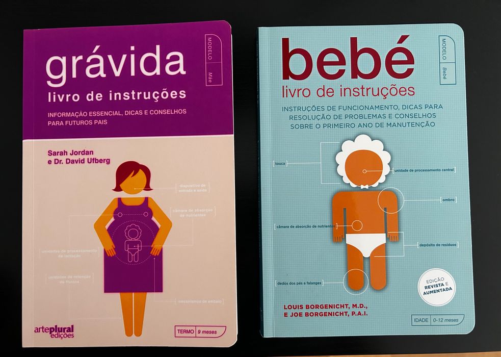 Grávida livro de instruções e Bebé livro de instruções