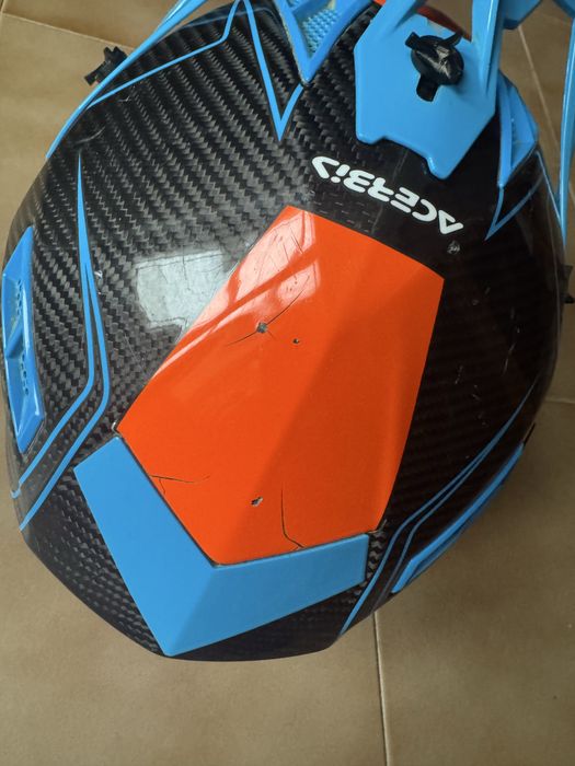 Шлем Acerbis Steel Carbon blue L