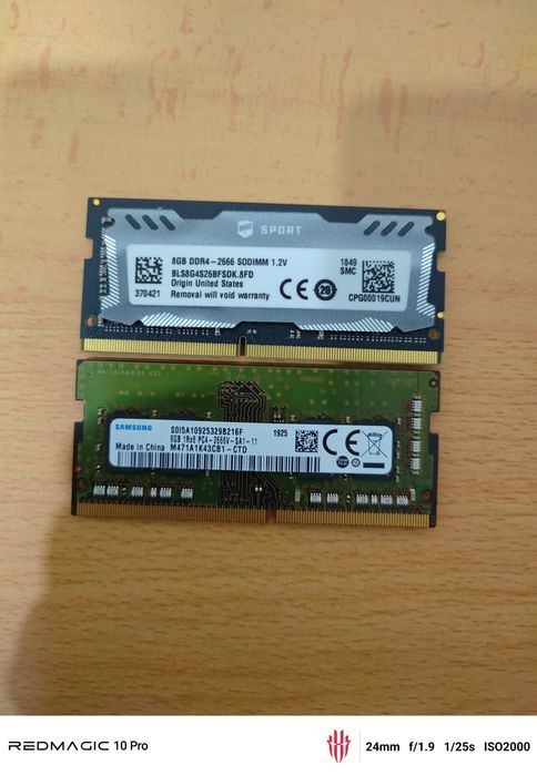 Memória RAM 8gb x2