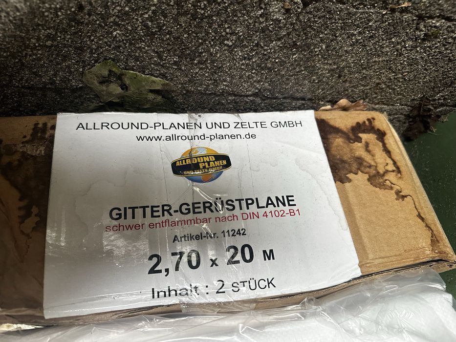 Plandeka rusztowaniowa
