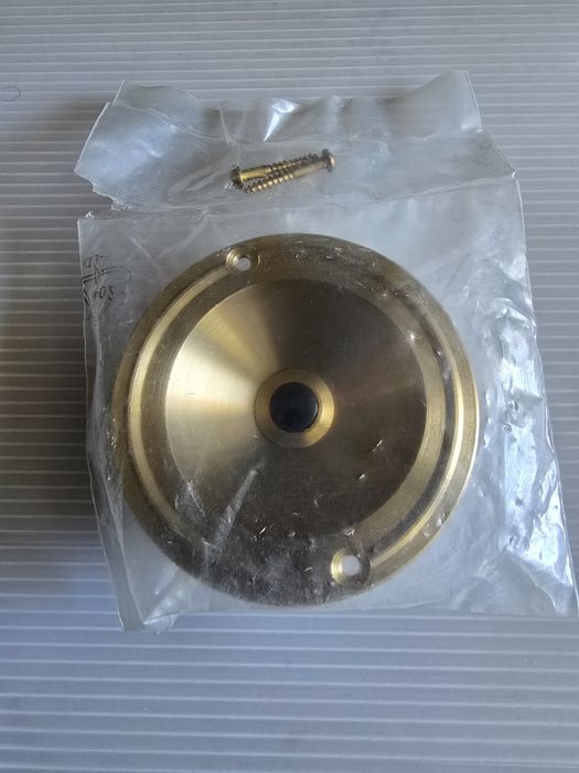 Włącznik dzonka do drzwi, mosiężny odlew (vintage , NOS)