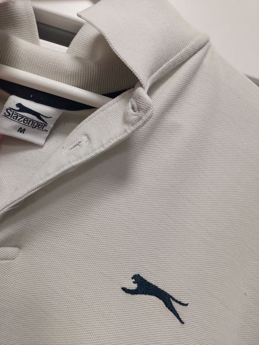 Koszula Polo Slazenger z kołnierzem elegancka stylizacja design męski