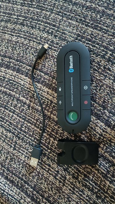 Kit coluna bluetooth mãos livres p/ carro