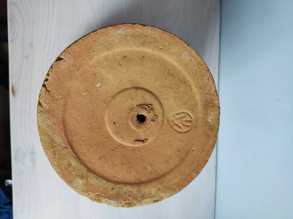 Stara donica gliniana ceramiczna fi 28 cm