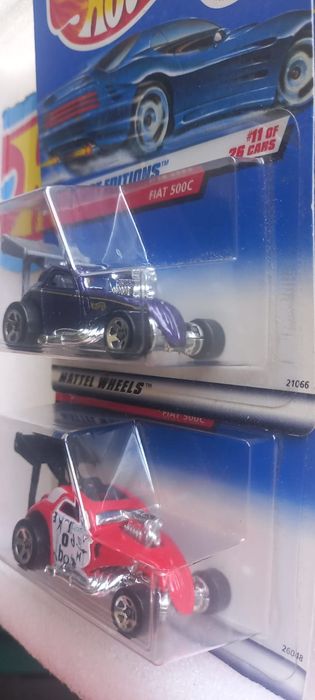 Conjunto 2 Fiat 500C Hot Wheels
