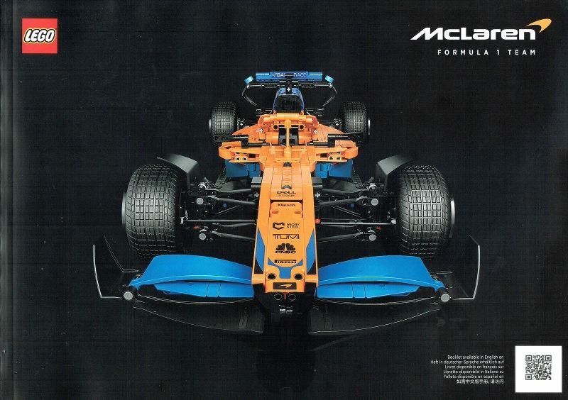 Lego 42141 McLaren Formula 1 Team 2022 Race Car