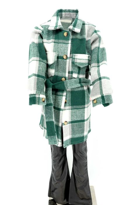 Kurtka koszulowa w kratę dla dziewczynki NOWA