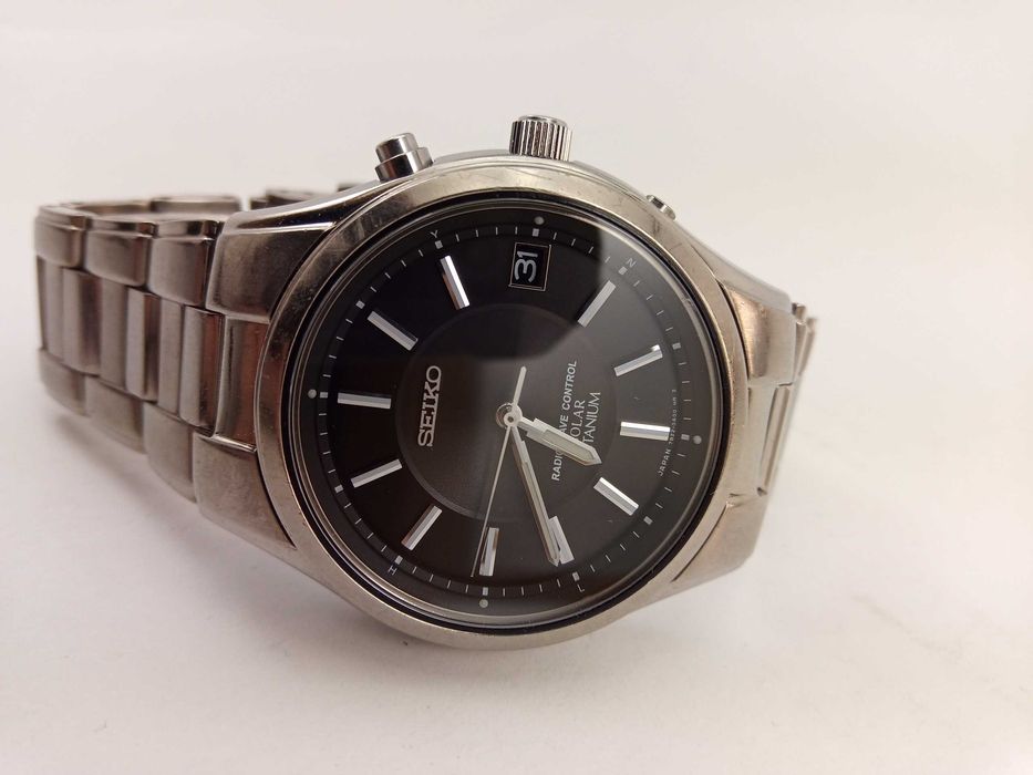 Мужские часы Seiko Solar SBTM003 радиоконтроль, титан, сапфир, Japan made