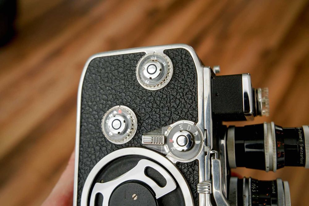 Kamera 8mm Bolex Pallard D-8L 1959 Szwajcaria z futerałem