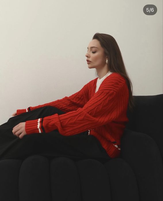 Кардиган червоний CHER17