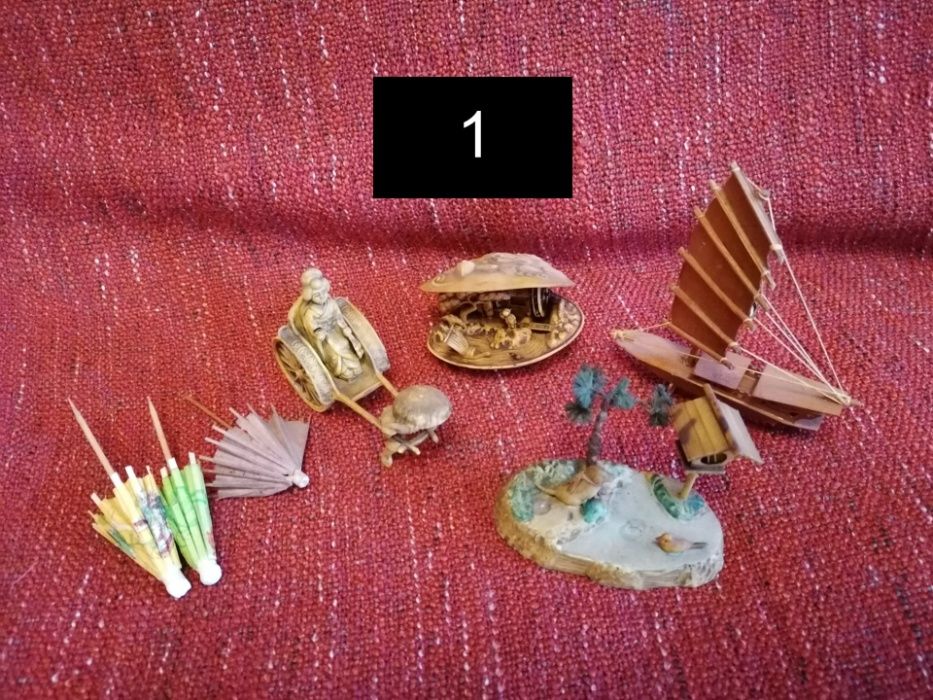 Miniaturas e arte diversa Chinesa Africana e outras