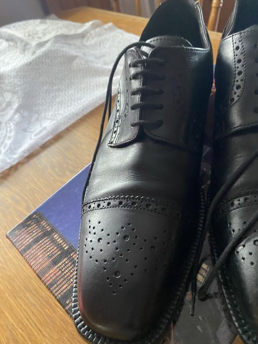 Eleganckie skorzane wloskie pantofle