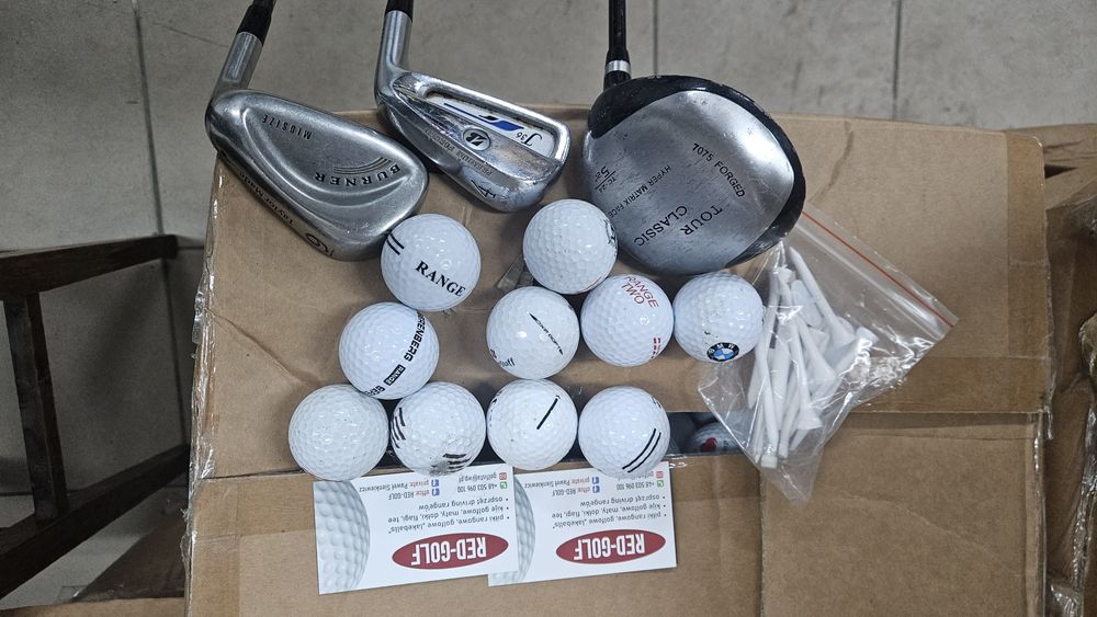 Zestaw poczatkujacego Golfisty 3 kije + pilki.