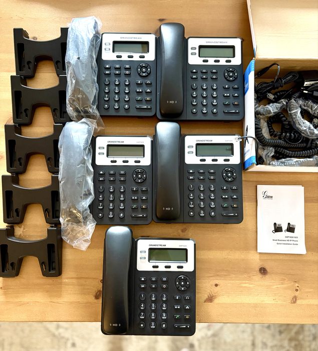 Grandstream GXP1620/1625 – zestaw 5 telefonów IP