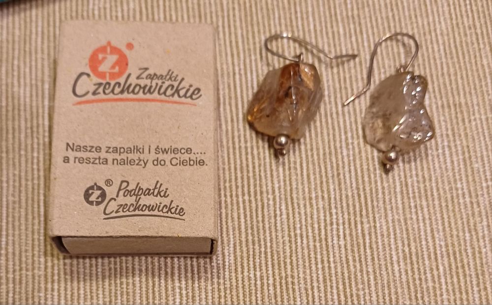 Kolczyki wiszące rękodzieło