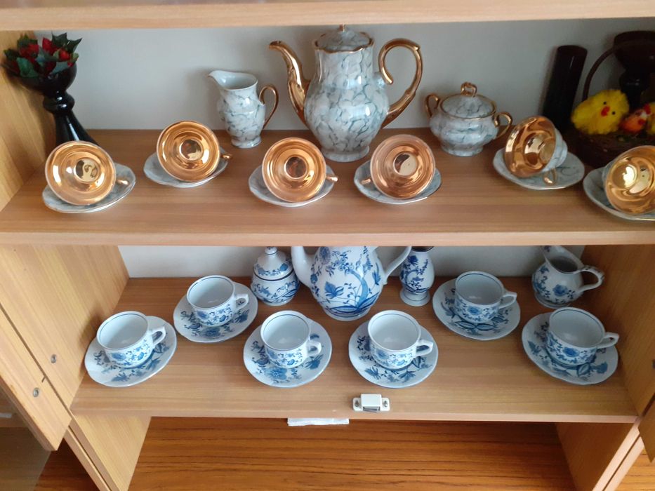 zestaw kawowy z porcelany