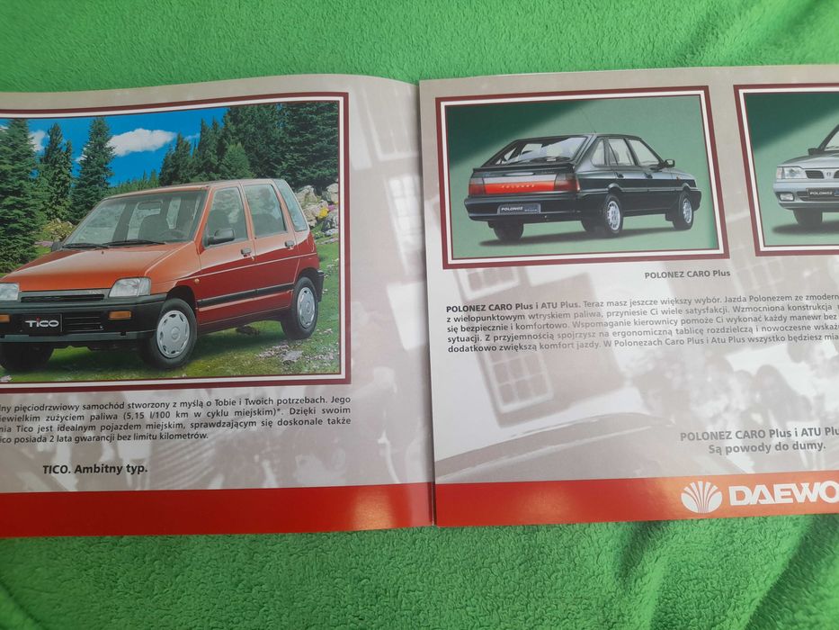 FSO DAEWOO Tico Nexia Polonez Caro Atu Espero język polski