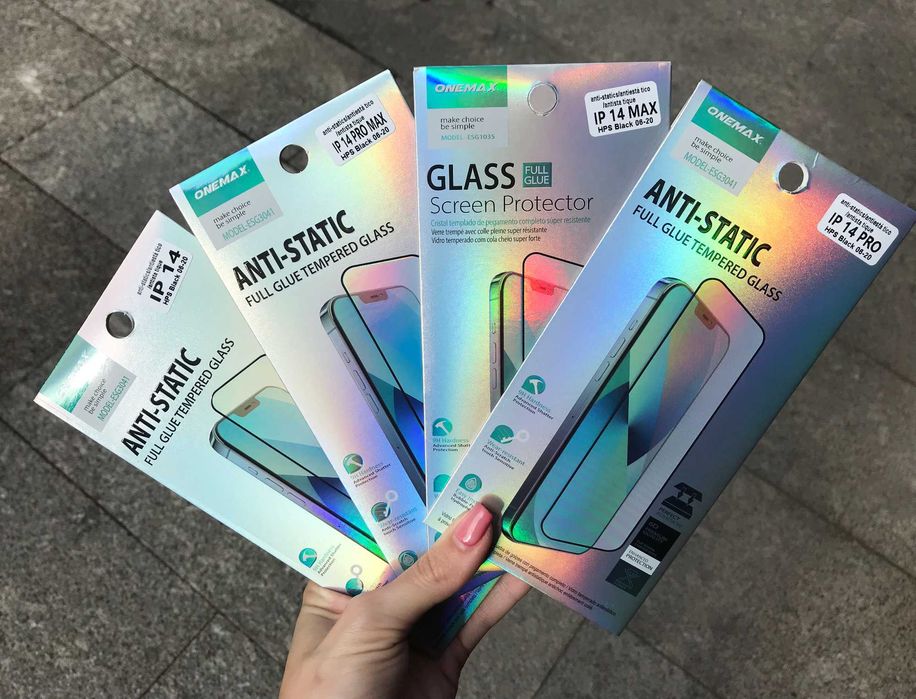 Película de vidro cobertura total iPhone 14/14 Plus/14 Pro/14 Pro Max