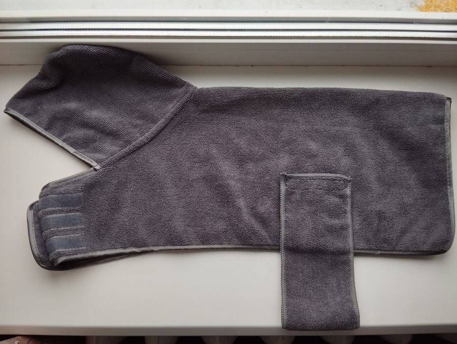 Халат для собак pooch couture pet robe gray M