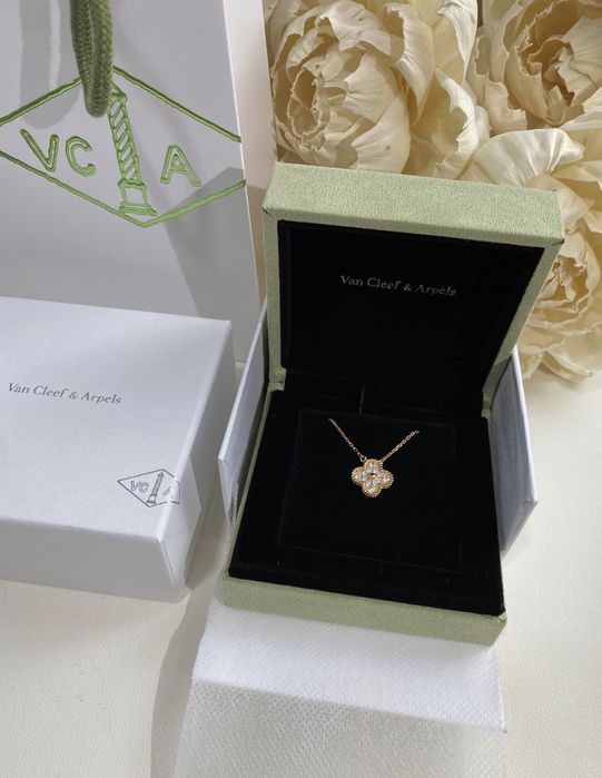 Підвіска Van Cleef срібло позолота