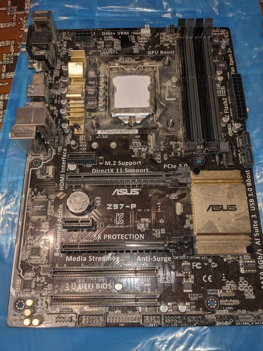 БУ Материнська плата Asus Z97-P (s1150, Intel Z97, PCI-Ex16)