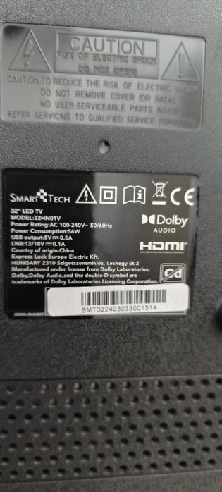TV Smart Tech...  32 polegadas usada sem riscos