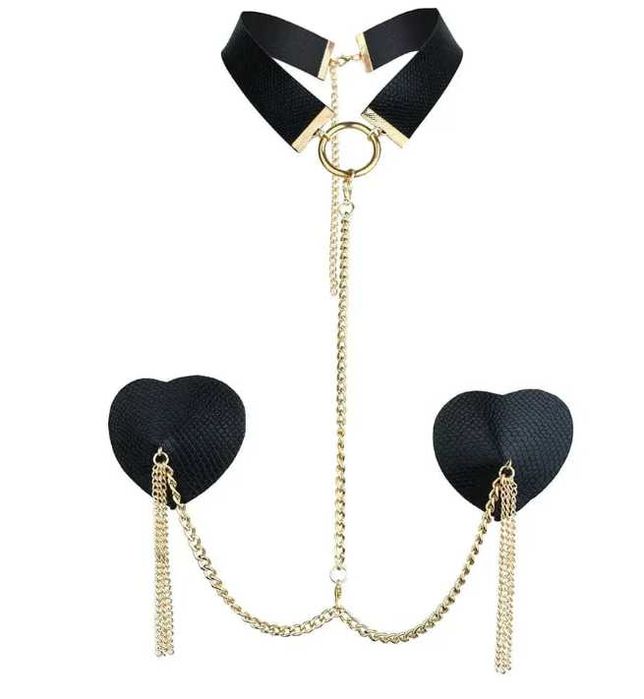 Choker z motywem serca