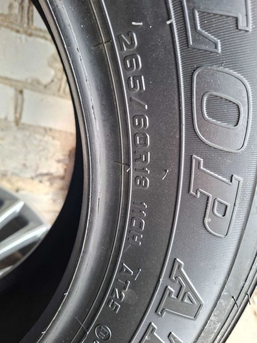 Шини Б/У Демо 4шт 265/60 R18 110H at25 Dunlop Grandtek .