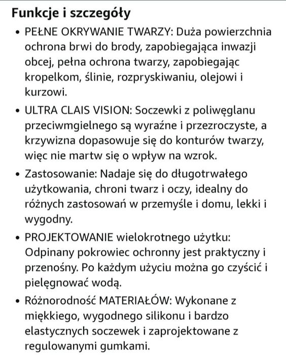 Nowa maska ochronna na twarz