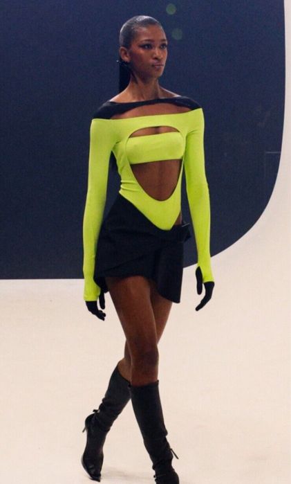 Неоновий боді h&m mugler