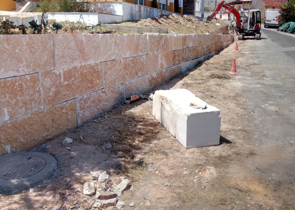 Muros de pedra natural