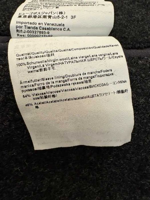 HUGO Hugo Boss C-Merel Wool size 52 L płaszcz męski wełna dziewicza