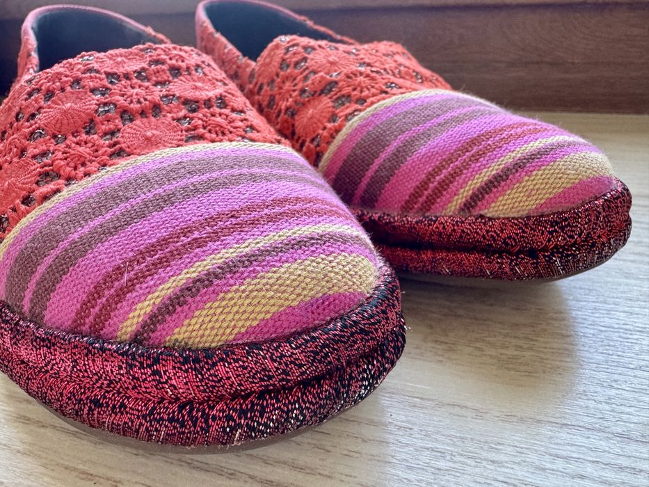 GEOX Modesty mokasyny espadryle damskie 37/38 czerwone  Respira