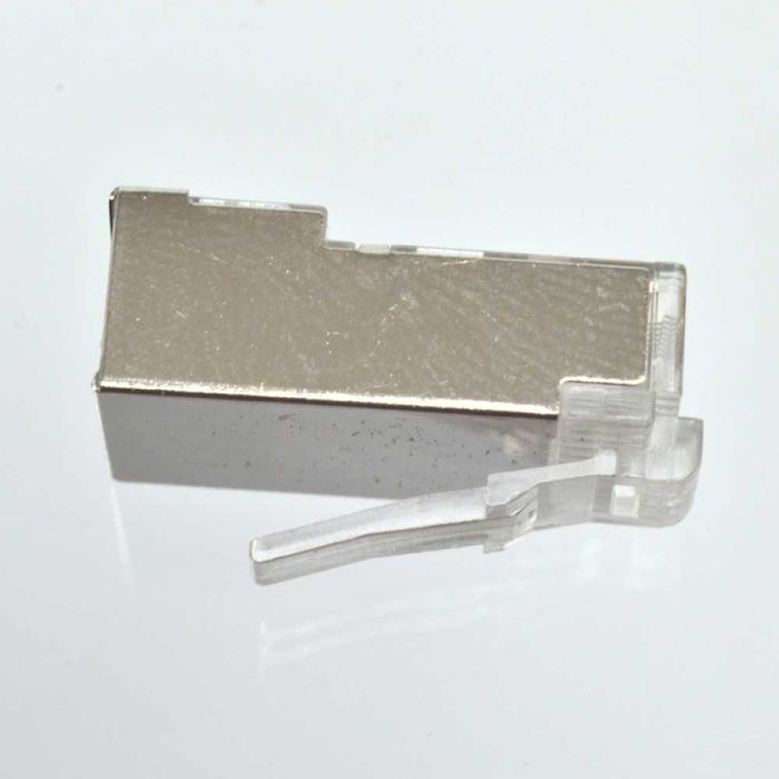 Конектор RJ-45 8P8C FTP cat.5e екранований металевий корпус CS3-1C5EF ...